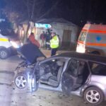 Autoturism răsturnat la Moșteni! Din fericire, cele patru persoane care se aflau în autoturism nu au fost rănite - 